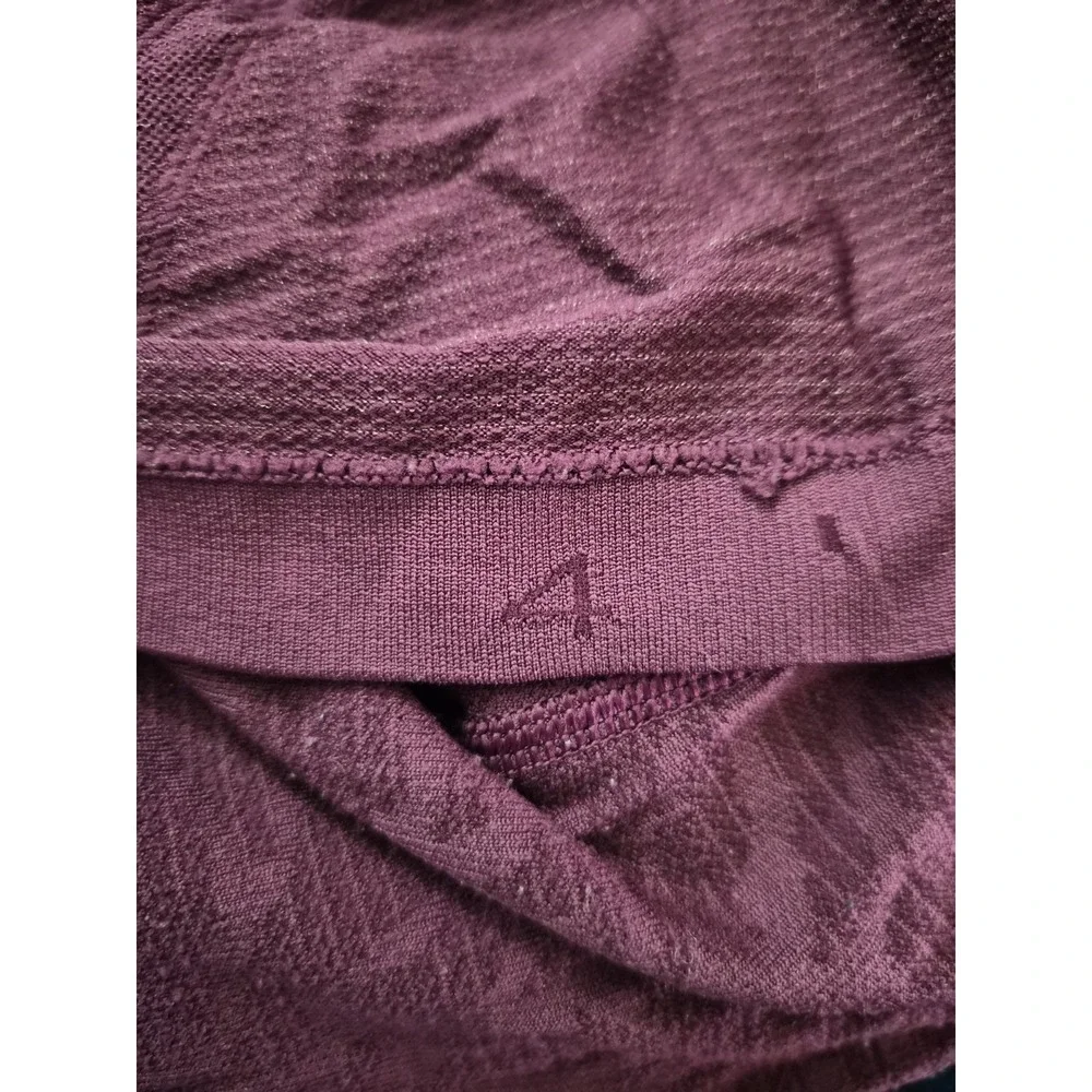 Lululemon Swiftly Tech Long Sleeve Size 4 Burgundy Rose Floral Jacquard Running